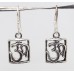 Om Dangle Earrings 925 Sterling Silver Handmade Women Gift Traditional Religious E416
